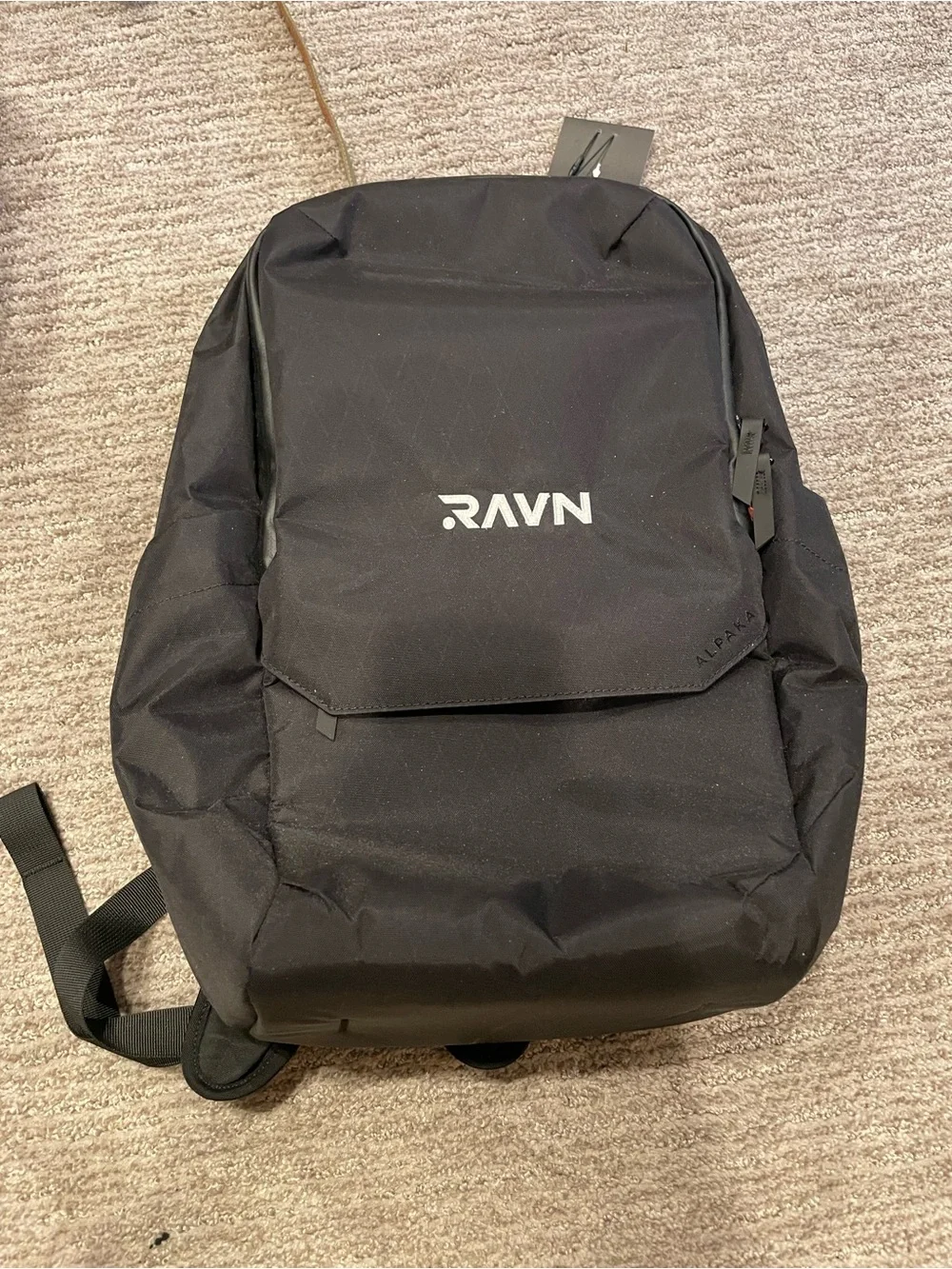 Black Men's Backpack - Streamlined Daily Carry Alpaka elements pro